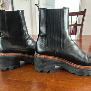 Black Leather Women's Boots